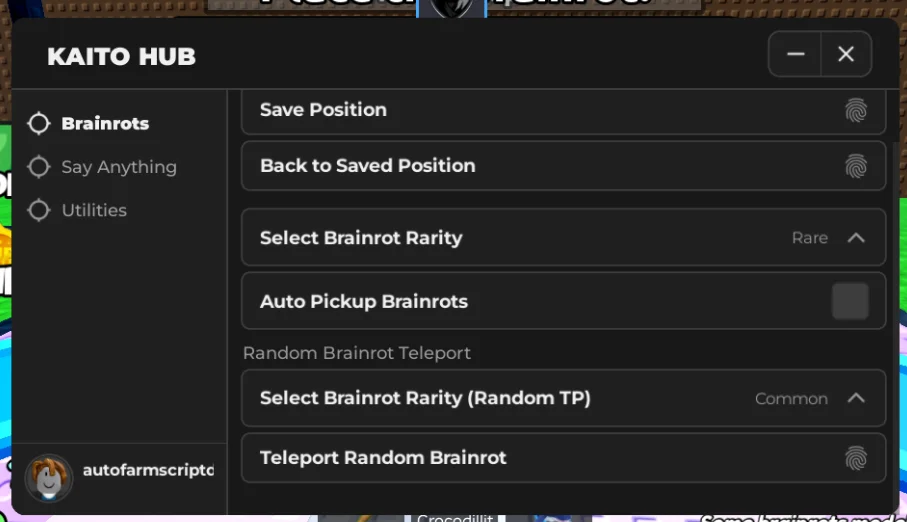 Escape Tsunami For Brainrots Script KaitoHub GUI – Instant Brainrots and More